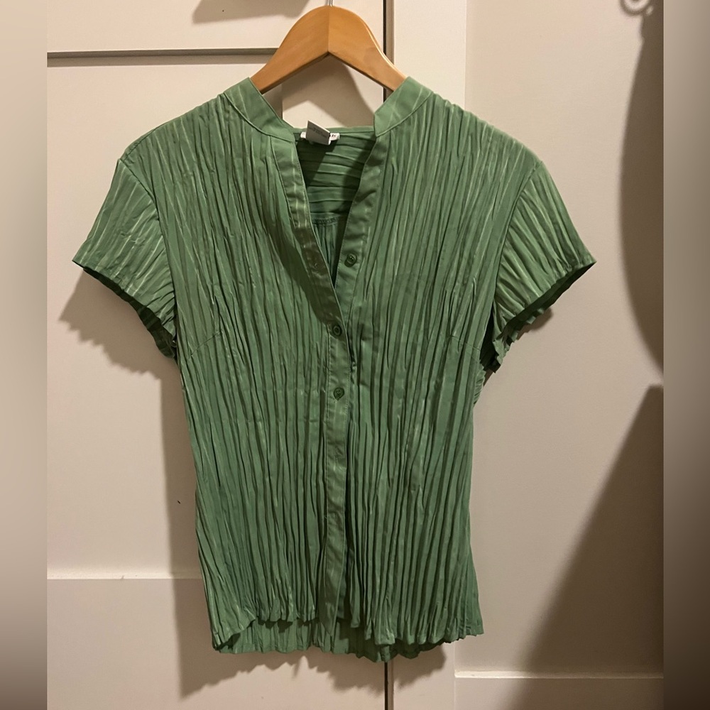 Y2K business short sleeve button down